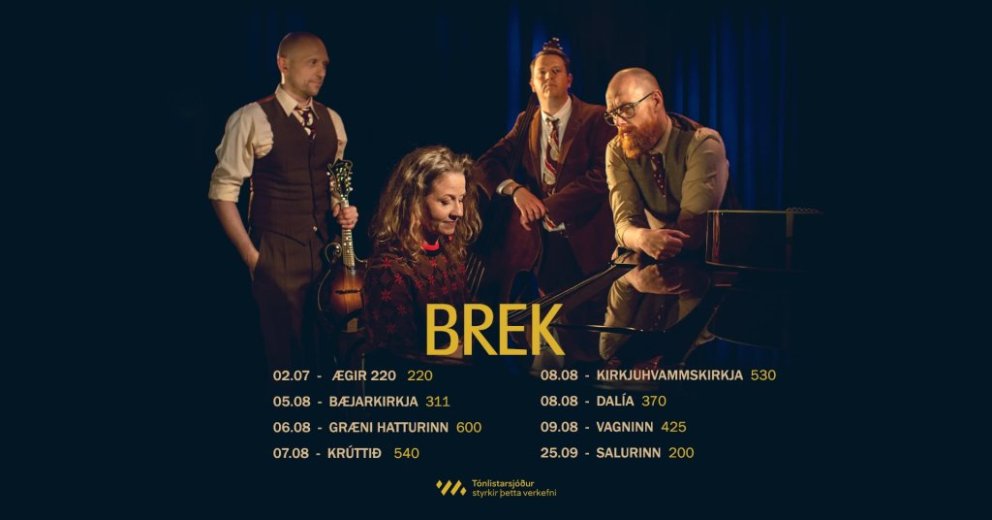 BREK í Kirkjuhvammskirkju á Hvammstanga (hádegistónleikar)