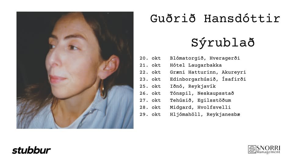 Tónleikar Guðrið Hansdóttir á Hótel laugarbakka