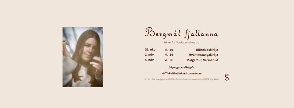 Bergmál fjallanna - útgáfutónleikar Sigurdísar Tryggvadóttur í Hvammstangakirkju