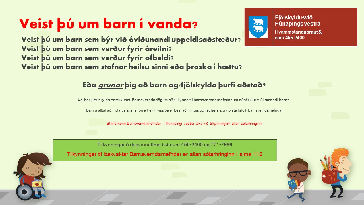 Auglýsing frá Fjölskyldusviði