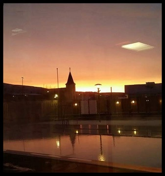 Frá Íþróttamiðstöðinni á Hvammstanga