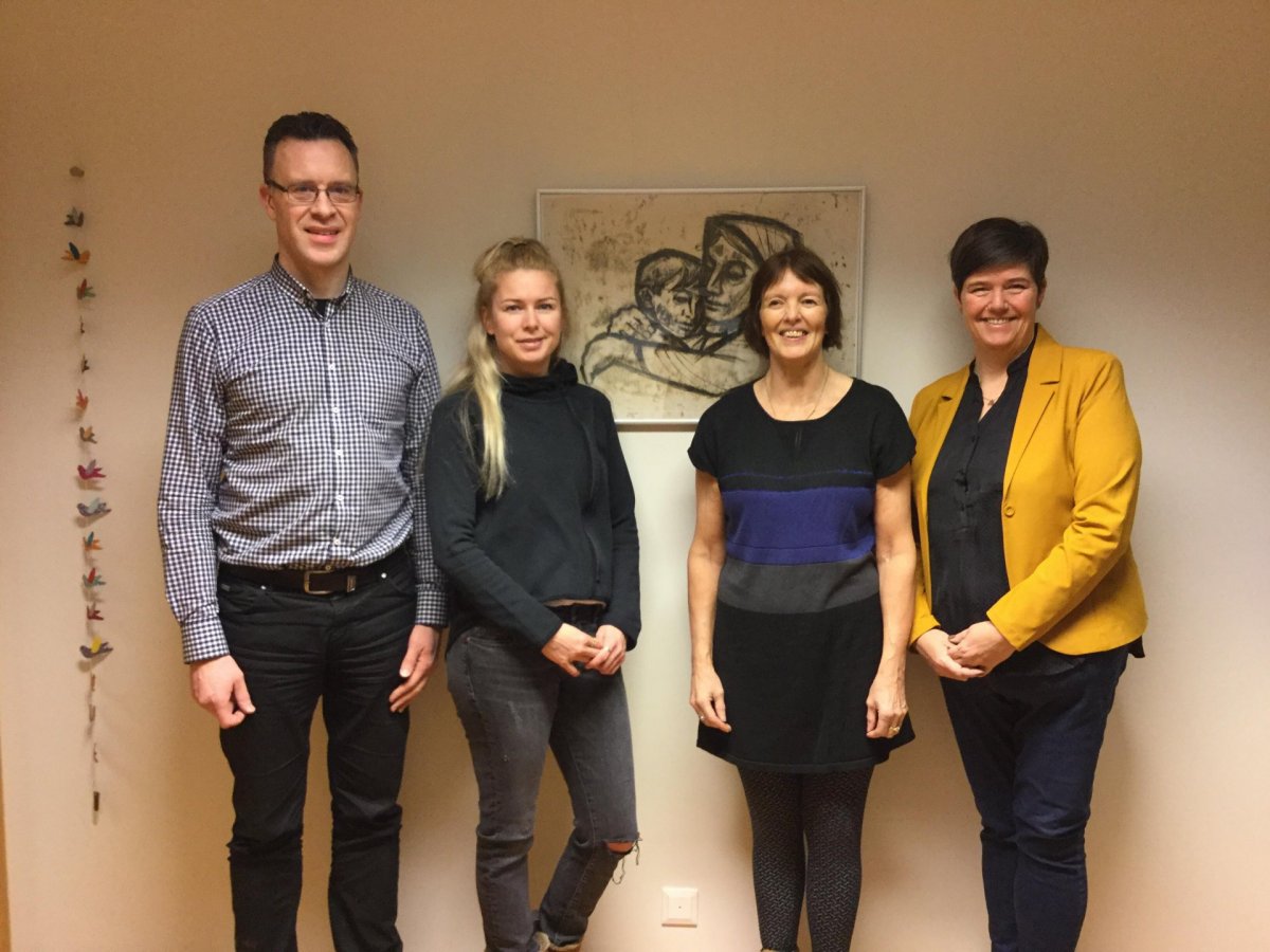 Á myndinni frá vinstri: Magnús Magnússon, Elísa Sverrisdóttir, Ólöf Ólafsdóttir og Jenný Þórkatla Ma…