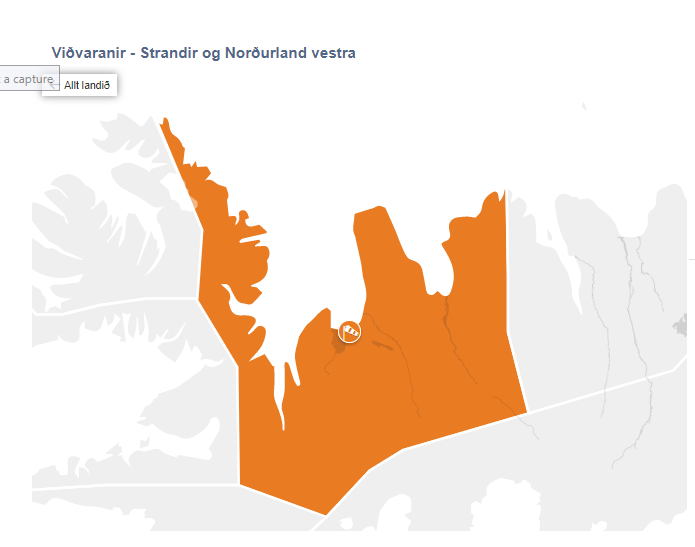 Appelsínugul viðvörun
