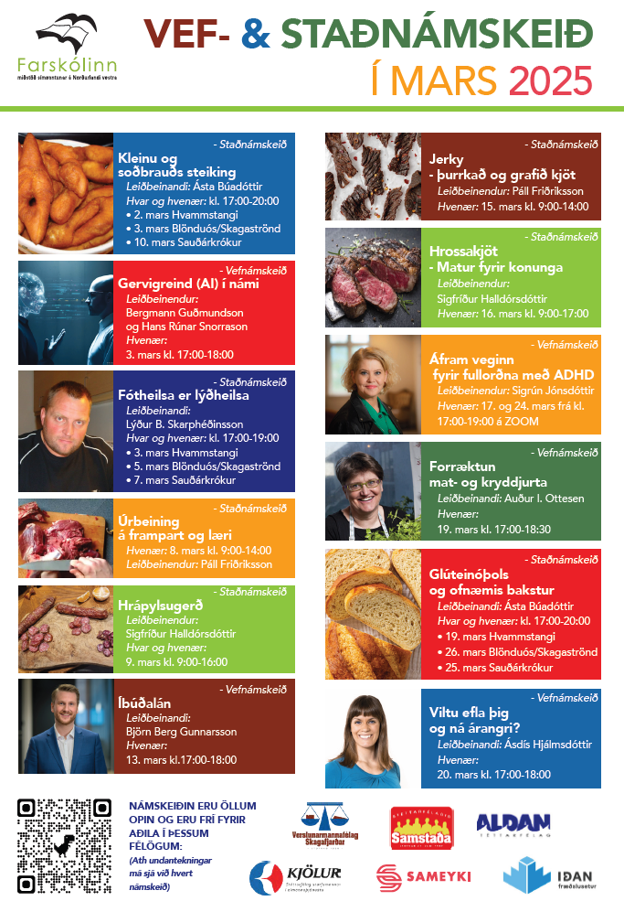 Námskeið á Hvammstanga - á vegum Farskólans