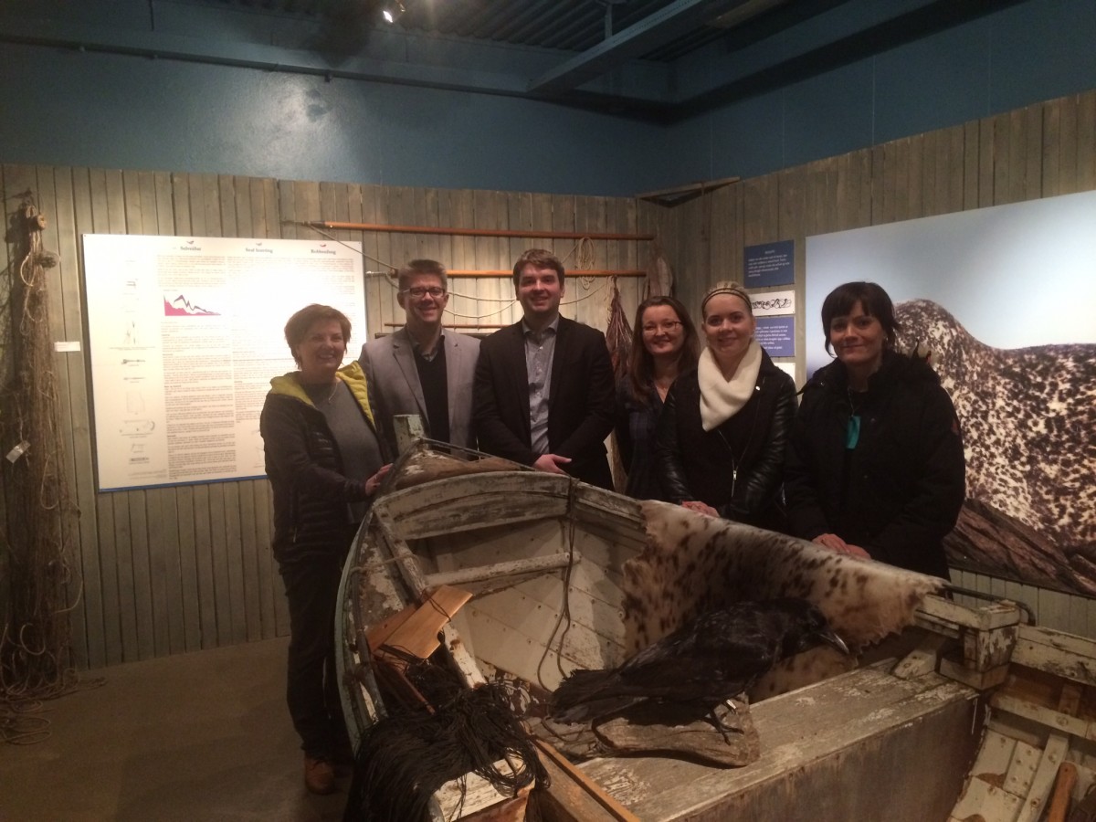 Þingmenn Framsóknarflokksins í kjördæminu komu til Hvammstanga í gær