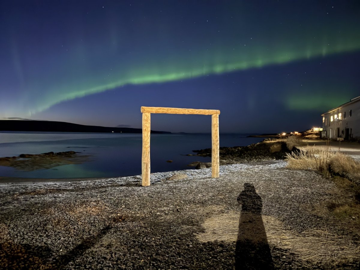 Listaverkið Veðurglugginn eftir Juan.