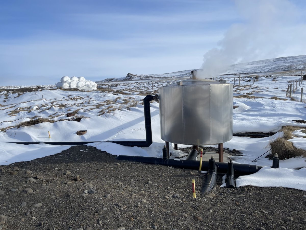 Hluti veitumannvirkja á Reykjum í Hrútafirði.