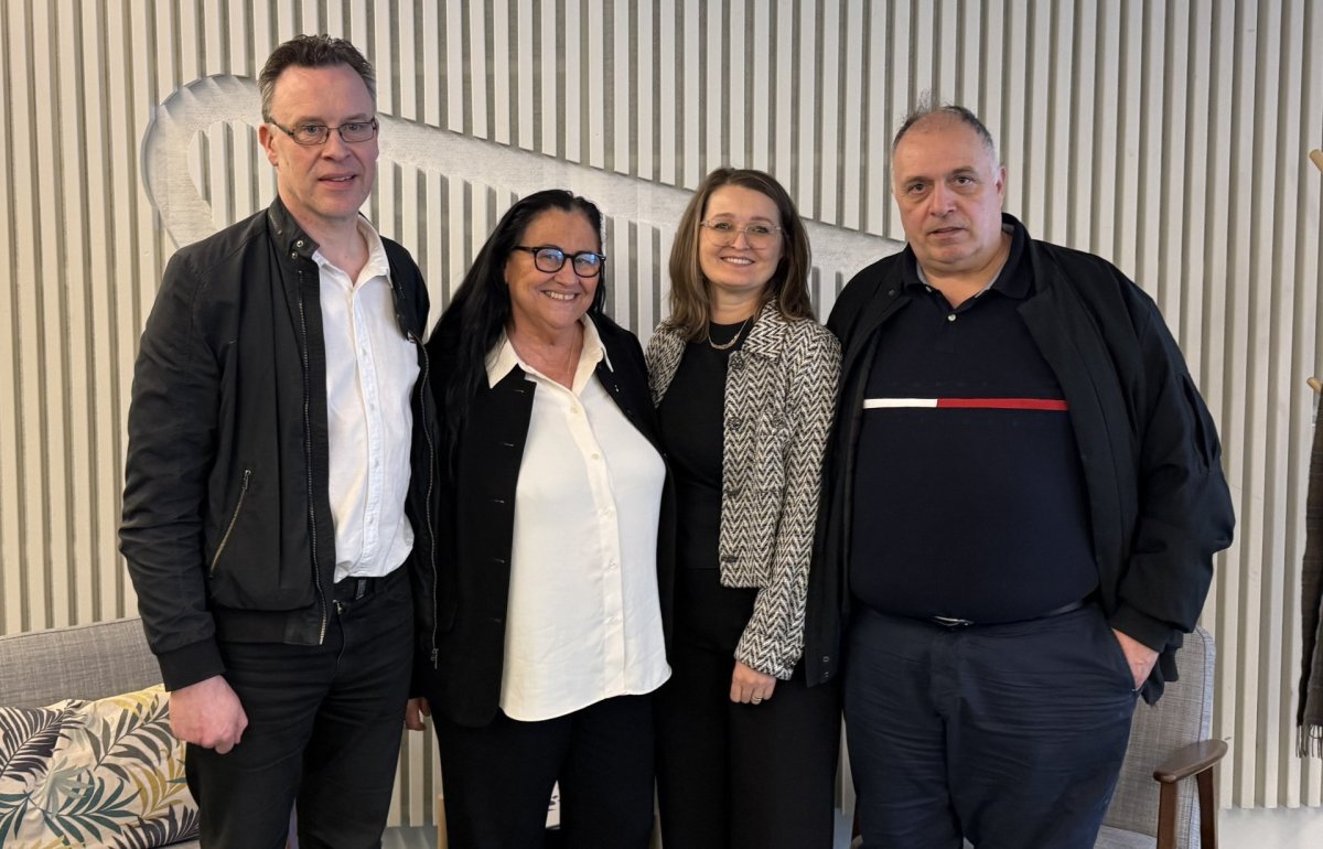 Magnús Magnússon, formaður byggðarráðs, Inga Sæland félags- og húsnæðismálaráðherra, Unnur Valborg H…