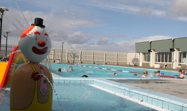 Viðhald á heitum potti í íþróttamiðstöð