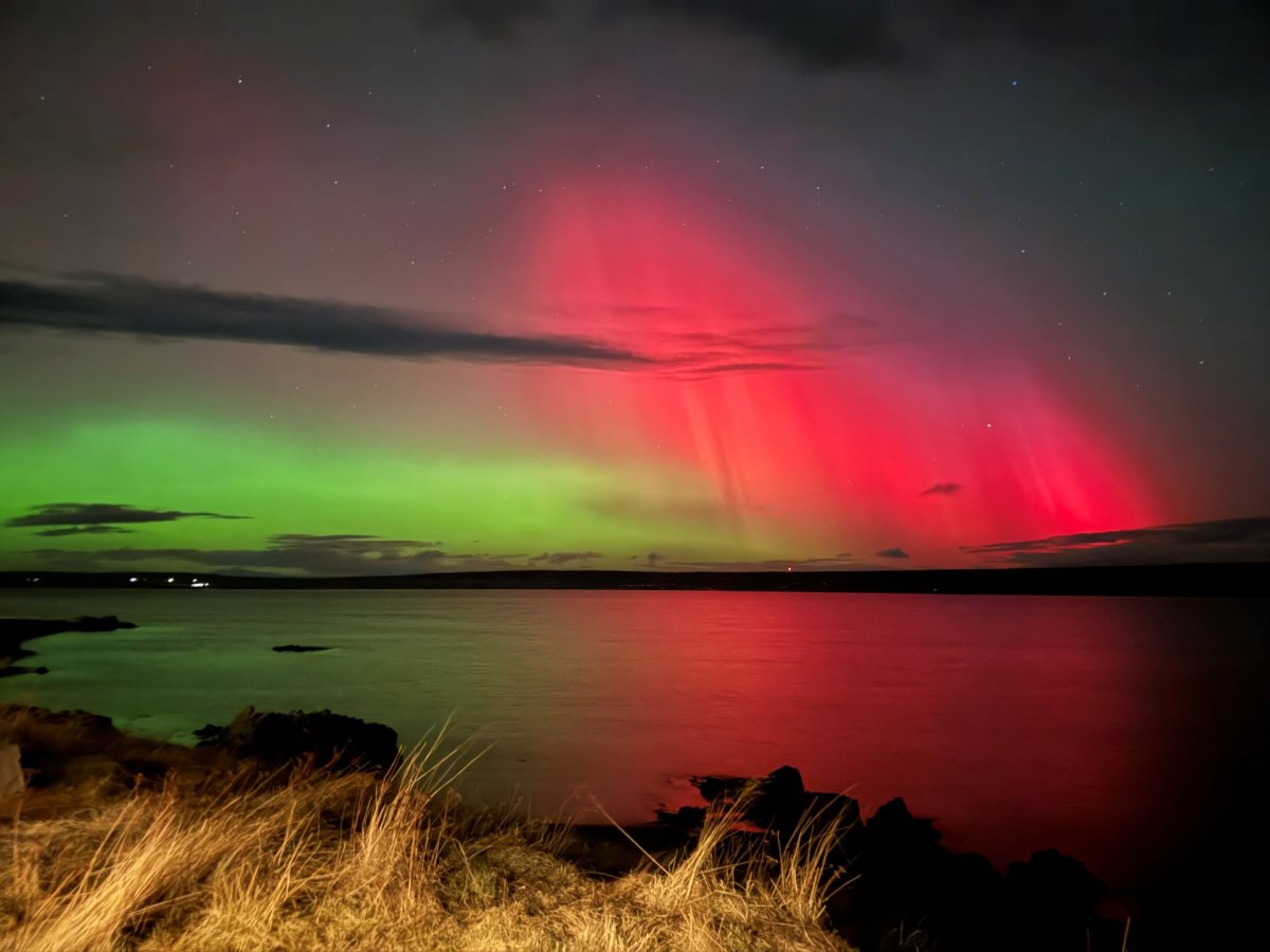 Kórónugos yfir Heggstaðanesinu.