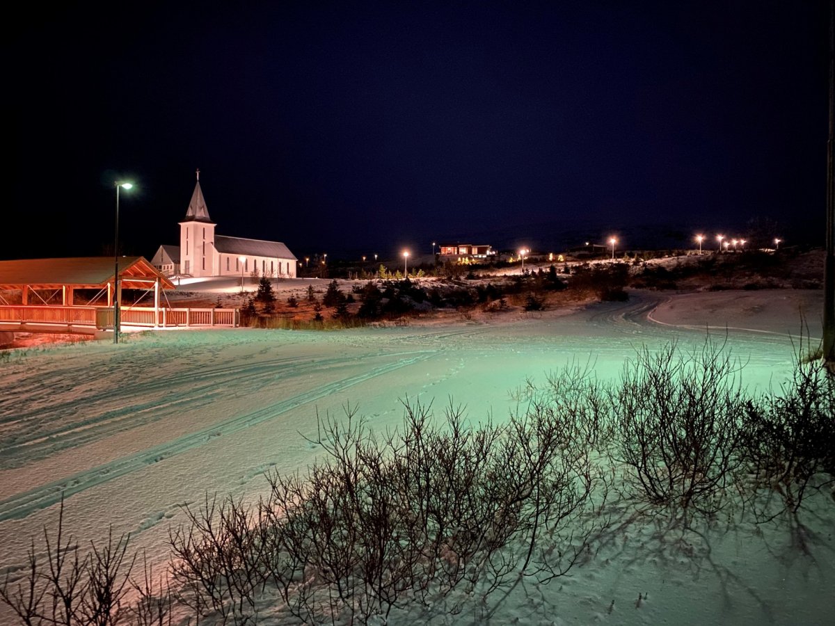 Lýsing við göngustíg meðfram Syðri Hvammsá, Hvammstanga.