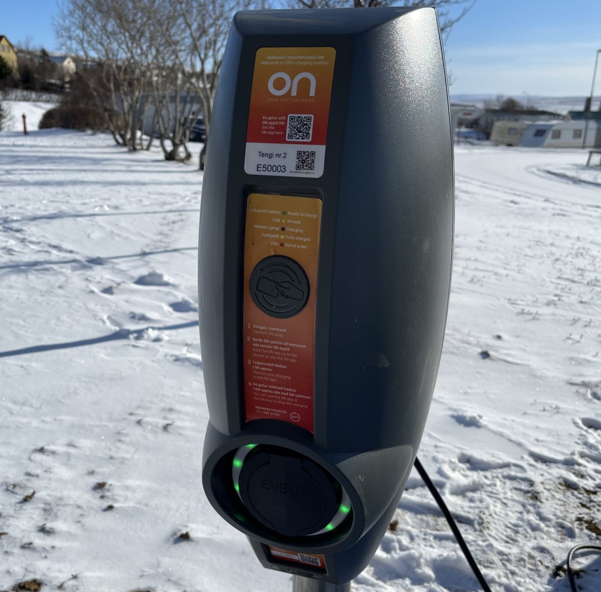 Hverfahleðslustöðvar teknar í notkun á Hvammstanga