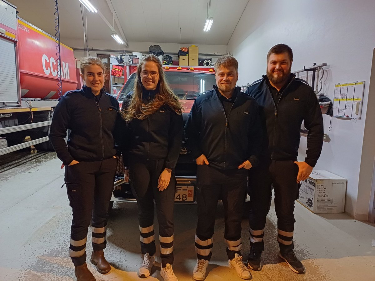 Frá vinstri : Eva Dögg Pálsdóttir, Karítas Aradóttir, Baldvin Freyr Hannesson og Hermann Grétar Jako…