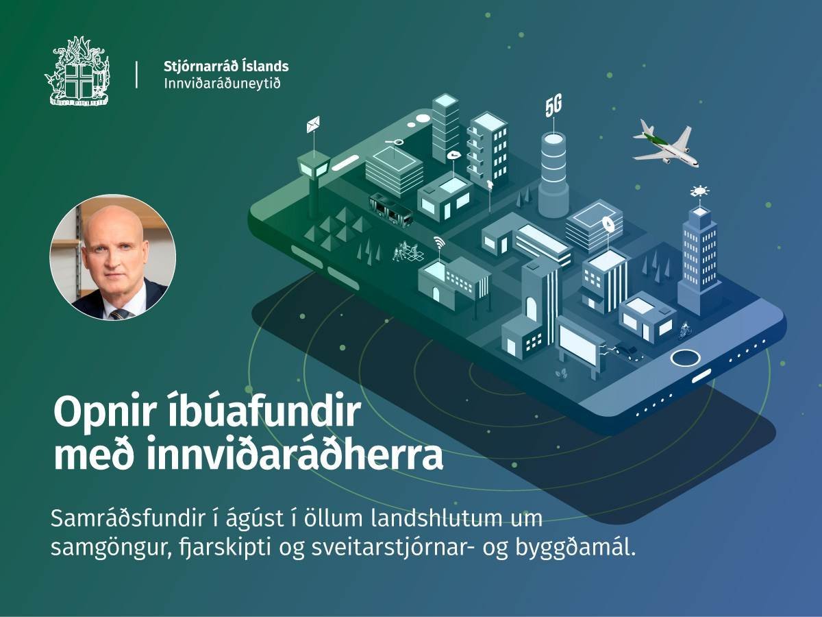 Opinn íbúafundur með innviðaráðherra