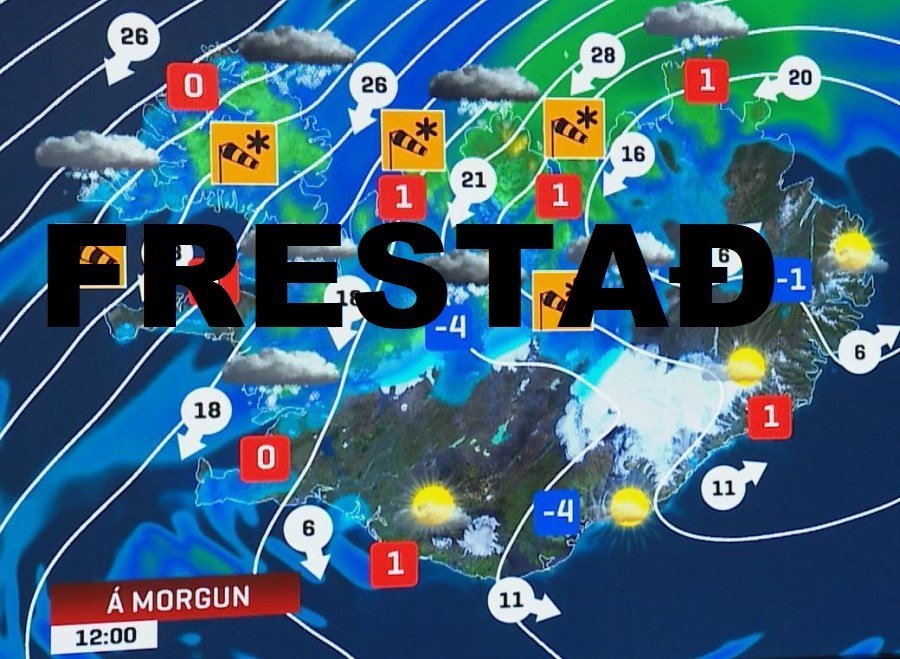 Eftirmál óveðurs - frestun á fundi