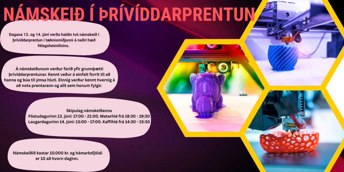 Námskeið í þrívíddarprentun