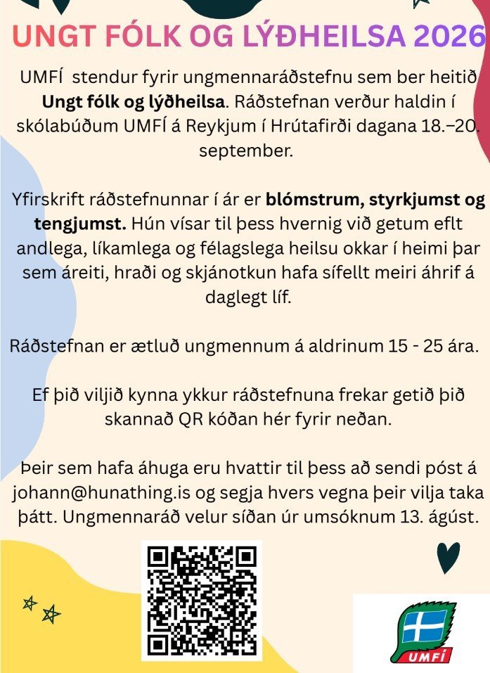 UNGT FÓLK OG LÝÐHEILSA 2026