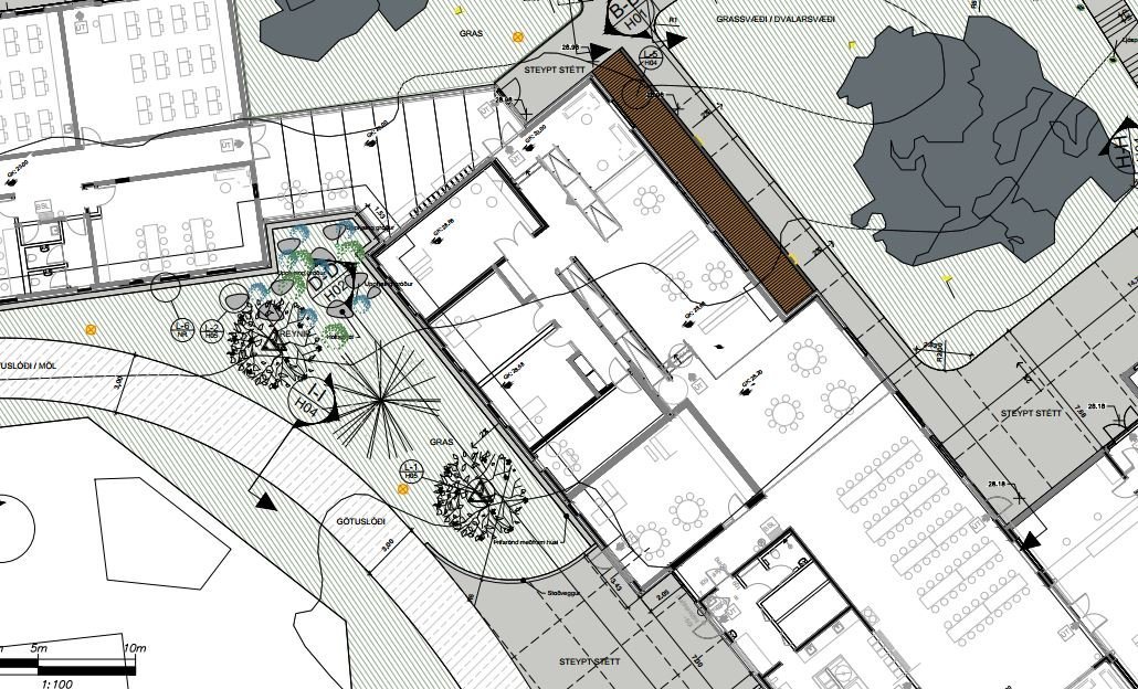 Lokað útboð - Lóðafrágangur við viðbyggingu grunnskólans