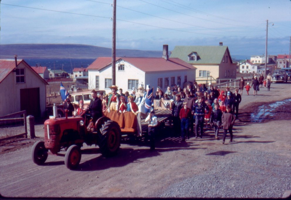 Mynd frá hátíðarhöldunum fyrr á árum.