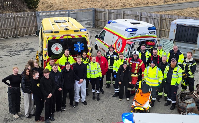 Grunnskólanemendur fengu innsýn í störf viðbragðsaðila á Hvammstanga