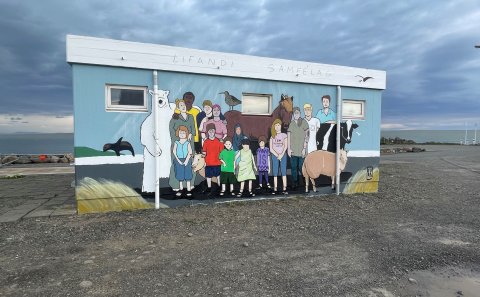 Listaverk á hafnarvogarhúsið