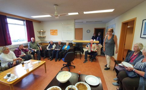 Vöfflukaffi í félagsmiðstöð