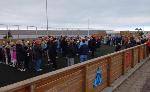 Rýmingaræfing í Grunnskóla Húnaþings vestra