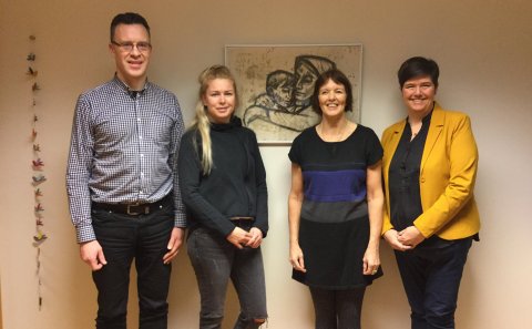 Á myndinni frá vinstri: Magnús Magnússon, Elísa Sverrisdóttir, Ólöf Ólafsdóttir og Jenný Þórkatla Ma…