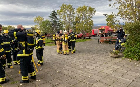 Verkleg þjálfun slökkviliðsmanna