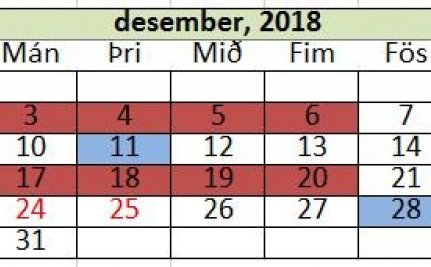 Sorphirða í desember