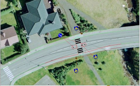 Ný gangbraut á Hvammstangabraut