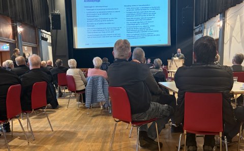 Frá íbúafundi á Hvammstanga vegna hugsanlegrar sameiningar Húnaþings vestra og Dalabyggðar.