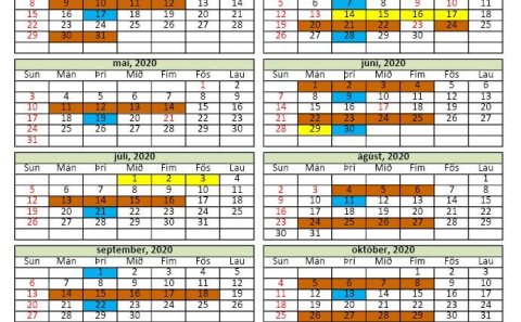 Sorphirðudagatal 2020