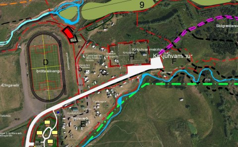 Framtíðarsýn íþrótta- og útvistarsvæðisins í Kirkjuhvammi