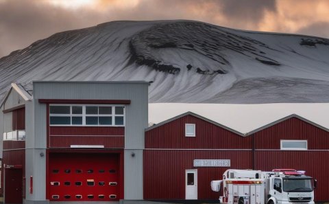 Gervigreindin gerir tillögu að þessu útliti björgunarmiðstöðvar :)