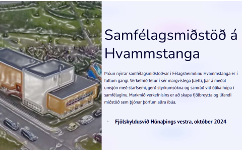 Opið samráð um samfélagsmiðstöð í Félagsheimilinu Hvammstanga.