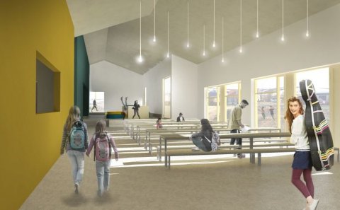 Góður íbúafundur um skólabyggingu