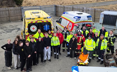 Grunnskólanemendur fengu innsýn í störf viðbragðsaðila á Hvammstanga